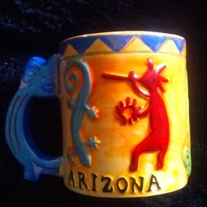 ASG Company Arizona Tribal Mug , Kokopelli (fertility) with Gekko Two Sided